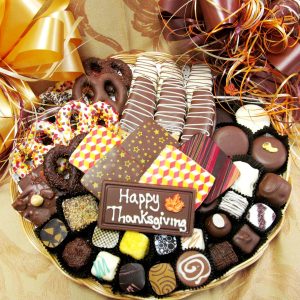 Assorted Chocolate Happy Thanksgiving basket
